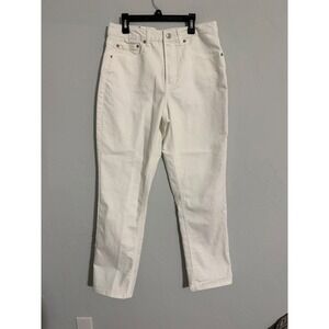 Frye Womens High Rise Straight Leg Jeans White Size 4/27 Stretch Denim 1859395